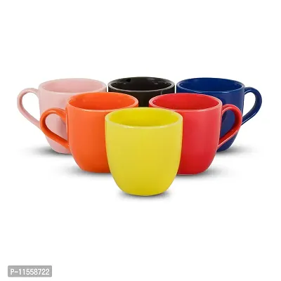 Cera Wares Multi Color Coffee/ Tea Cup Set of 6 Cup Ceramic Cup-thumb2