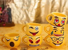 TMF Ceramic Tea Cup - 6 Pieces, Multicolour, 180ml-thumb3