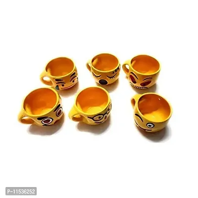 Ceramic Coffee Cup Set - Yellow, 120 ml-thumb2