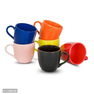 Cera Wares Multi Color Coffee/ Tea Cup Set of 6 Cup Ceramic Cup