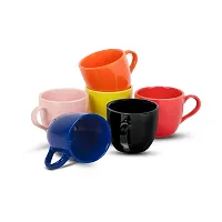 Cera Wares Multi Color Coffee/ Tea Cup Set of 6 Cup Ceramic Cup-thumb2