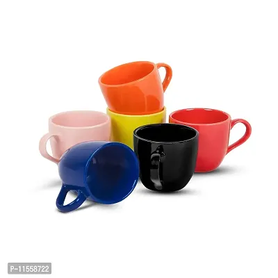 Cera Wares Multi Color Coffee/ Tea Cup Set of 6 Cup Ceramic Cup-thumb3