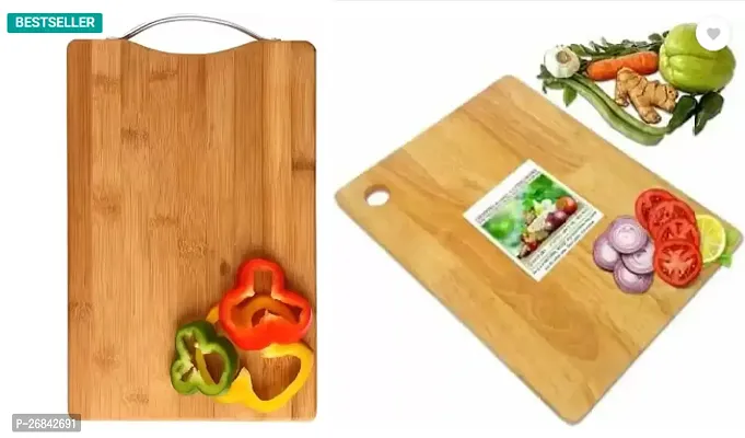 Duarable Wood Chopping Boards Pack Of 2