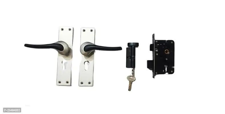 RVM GANGAA DOOR LOCK Atom Heavy Duty Mortise Door Lock for Bedroom, Living Room, Main Door, BLACK Satin Finish SIZE-8-thumb0