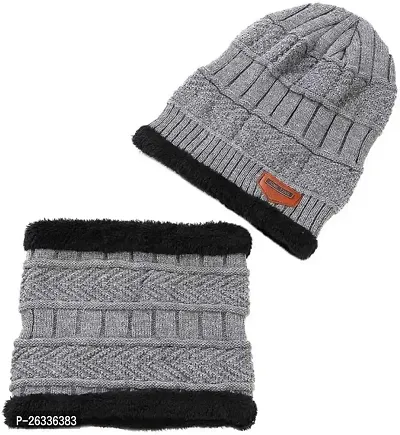 SHISHUONLINE Kids Beanie Cap with Muffler-thumb5