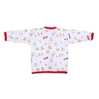 SHISHU Animal Print Front Open Night Dress (0-3 Months, RED)-thumb3