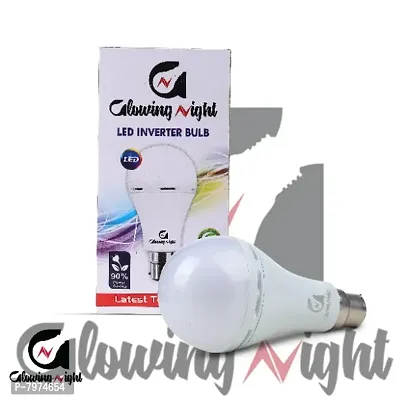 GLOWING-NIGHT - B22 Rechargeable LED Bulb 12 Watt | Inverter LED Emergency Bulb (PACK OF-1)-thumb0