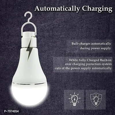 GLOWING-NIGHT - B22 Rechargeable LED Bulb 12 Watt | Inverter LED Emergency Bulb (PACK OF-1)-thumb4