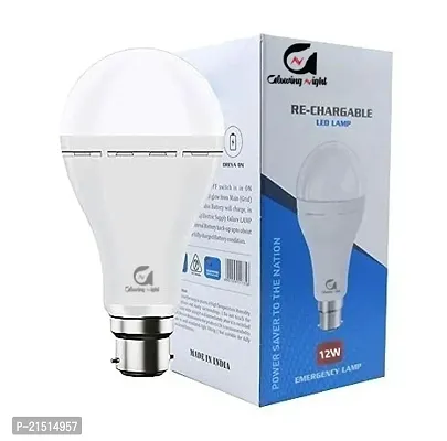 Glowing Night Light Bulb | Emergency Light | LED Bulb Light | 12 Watt | Upto 4 Hours Battery | Pack Of 1-thumb0
