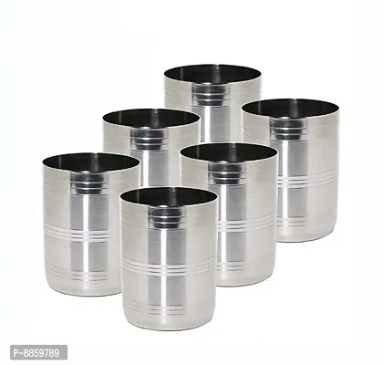 Stainless Steel Glass Set Of 6-thumb0