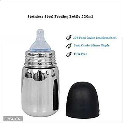 Stainless Steel Round Feeding Bottle Capacity 300ml