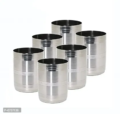 Stainless Steel Glasses Set of 6-thumb0