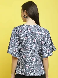 Stylish Crepe Floral print Half Sleeve Top For Women  Pack Of 2-thumb4