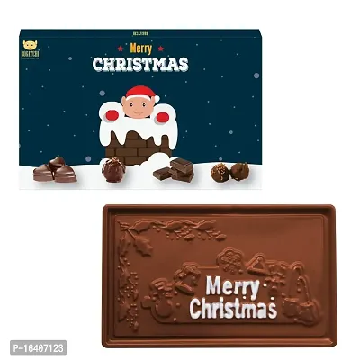 BOGATCHI Merry Christmas BAR, Christmas Chocolate, Christmas Chocolate Gift, Christmas Chocolate BAR, Christmas Gifts Chocolate, 15% Dark Chocolate, 70 G