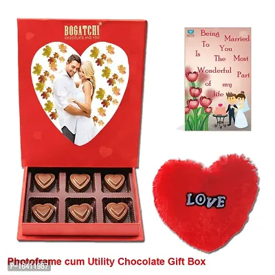 BOGATCHI Happy Anniversary PhotoFrame Chocolate Box, 120g-thumb0