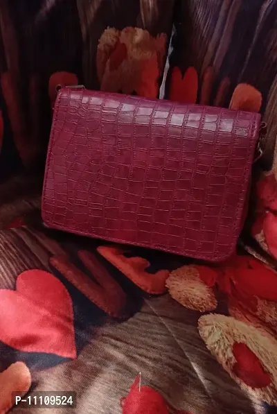 classy mehroon hand purse-thumb3