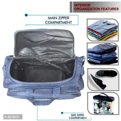 Stylish Polyester Duffle Bags With Wheels- 40 Litres-thumb5
