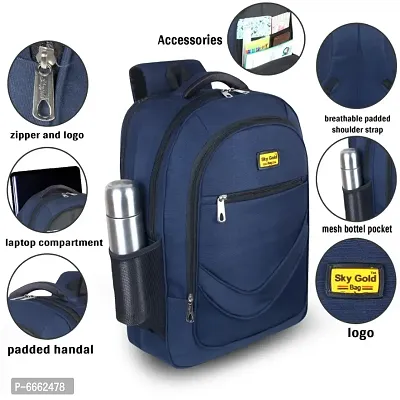 SKY GOLD Blue Bag, College Bag, School Bag, Office Bag SKY022-thumb0