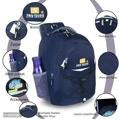 SKY GOLD Blue Bag, College Bag, School Bag, Office Bag SKY024-thumb0