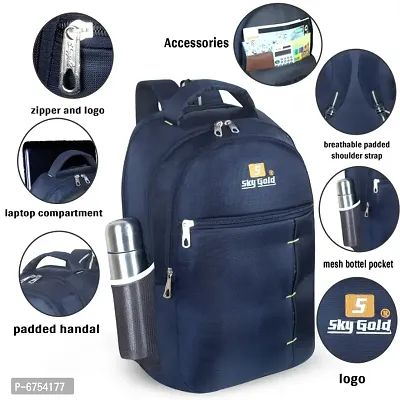SKY GOLD Blue Bag, College Bag, School Bag, Office Bag SKY030-thumb0