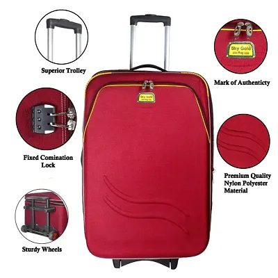 SKY GOLD (26 inch) Trolley Red Bag SKY033