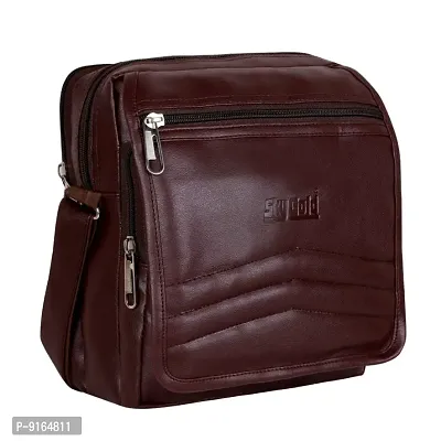10L Messenger Bag - Side Bag - Phome Leather Bag Brown-thumb0