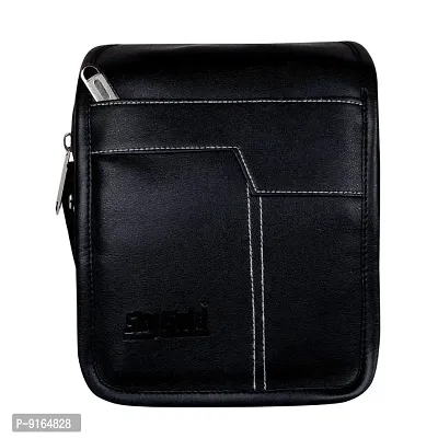 12L Messenger Bag - Side Bag - Phome Leather Bag Black-thumb0