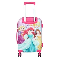 Small Check-in Suitcase (16 inch) - 5 Princess Printed Suitcase/ Trolley Bag for Kids/Gifting purposes - Pink-thumb1