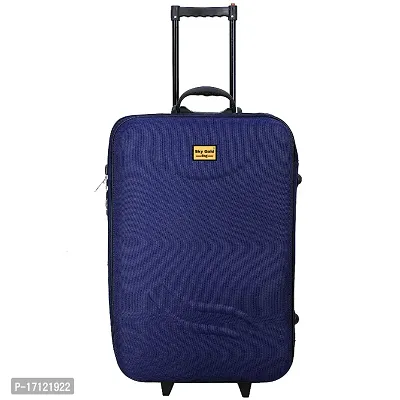 Soft Body Luggage - 20inch Trolley Bag / Suitcase Bag Number Lock With 2 wheel - Blue-thumb0