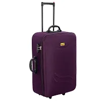 Combo Trolley Bag (20inch+24inch) Polyester Check In Soft Case Trolley / Bag Suitcase for Travel Purple-thumb3