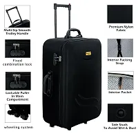 Stylish Polyester Check-In Soft Case Trolley Bag For Travel-thumb1