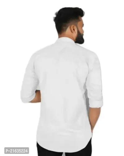 Men Solid Regular Fit Cotton Casual Shirt-thumb2