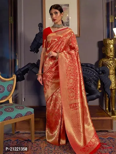 Buy Kanjivaram Soft silk Saree at INR 1799 online from Suit House Banarasi Silk  Sarees : fa-1205