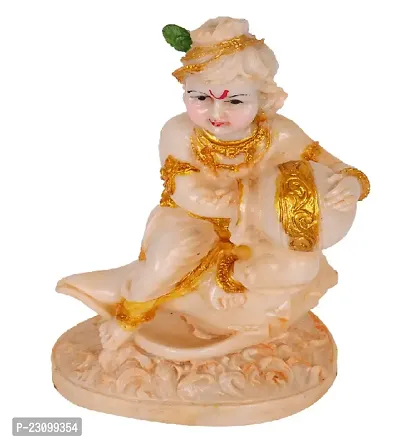 Krishan Murti Beige With Makhan Mutki