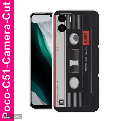 MF Desiner Hard cash cover for POCO C51 Camera cut