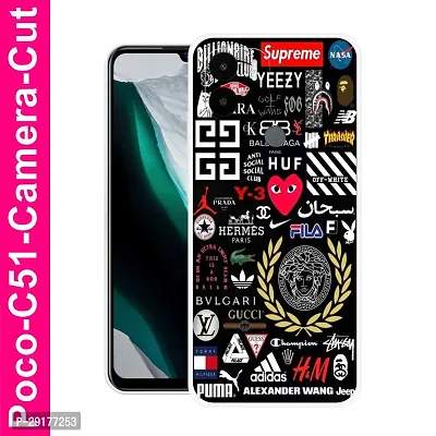 MF Desiner Hard cash cover for POCO C51 Camera cut