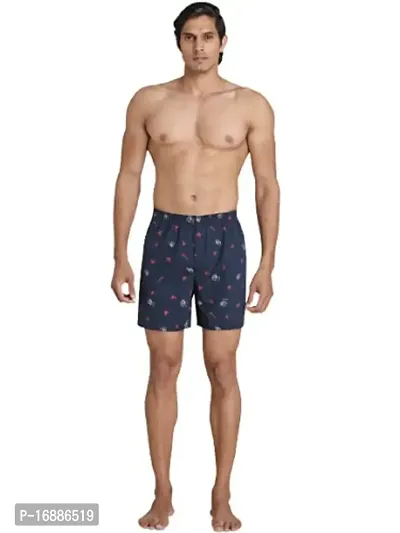 Dyomnizy Men's Cotton Regular Printed Boxer Shorts-thumb0