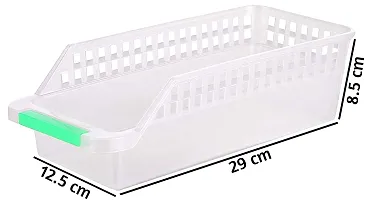 DYOMNIZY Layer Drain Fridge Storage Shelf Space Saver Food Organiser Rack (Colour as per Available, 4)-thumb4