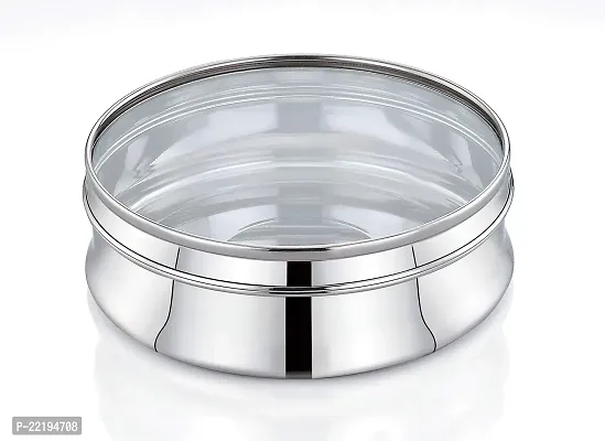 Expresso Crystal Multipurpose Bulging Transparent See Through Masala Box for Kitchen, Spice Boxes for Kitchen, Transparent Storage Containers Dry Fruits Dabba - Small