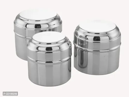 Expresso Stainless Steel Stackable Small/Mini Box Dabba/Container/Storage Box-thumb0