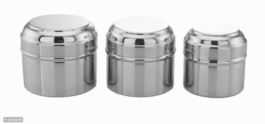 Expresso Stainless Steel Stackable Small/Mini Box Dabba/Container/Storage Box-thumb3