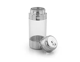 Expresso Spice Shaker Jar Acrylic with Stainless Steel caps for Salt  Pepper Shaker, Oregano, Chilli Flakes Sprinkler Air Tight Kitchen Container for Storage Spice Jars for Dining Table.-thumb1