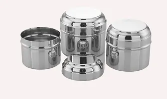 Expresso Stainless Steel Stackable Small/Mini Box Dabba/Container/Storage Box-thumb1