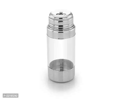 Expresso Spice Shaker Jar Acrylic with Stainless Steel caps for Salt  Pepper Shaker, Oregano, Chilli Flakes Sprinkler Air Tight Kitchen Container for Storage Spice Jars for Dining Table.