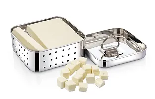 Expresso Stainless Steel Square Shape Indian Paneer/Tofu Press Mould Maker (250 Ml)-thumb3