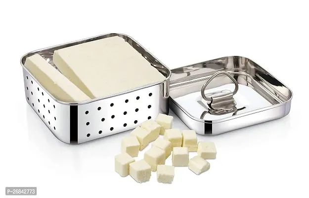 Expresso Stainless Steel Square Shape Indian Paneer/Tofu Press Mould Maker (250 Ml)-thumb4