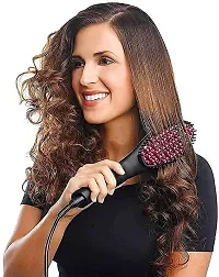 MEELANA Hair Electric Comb Brush 3 in 1 Ceramic Fast Hair Straightener For Women's Hair Straightening Brush with LCD Screen, Temperature Control Display Lucario (Black)-thumb1