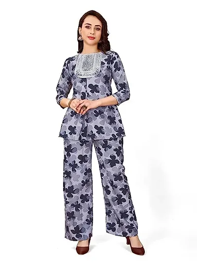 STAYMO Stylish Women's Print Co-Ord Set | Trendy Matching Outfit for Any Occasion