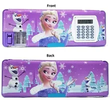 Multipurpose Magnetic Geometry Pencil Box with Calculator and Dual Sharpener for Girls  Kids for School-thumb1