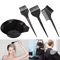 Hair Colouring Tools, Hair Dyeing Tool Set, Brush Double-Sided Coloring Comb and Bowl Set Kit DIY Salon-thumb2